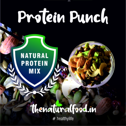 Protien Punch (250 gms Power Packed Mix of Almonds, Cranberries, Cashews, Pista, Black Raisins, Flax Seeds, Pumpkin Seeds Etc roasted and blended in a tangy flavour)