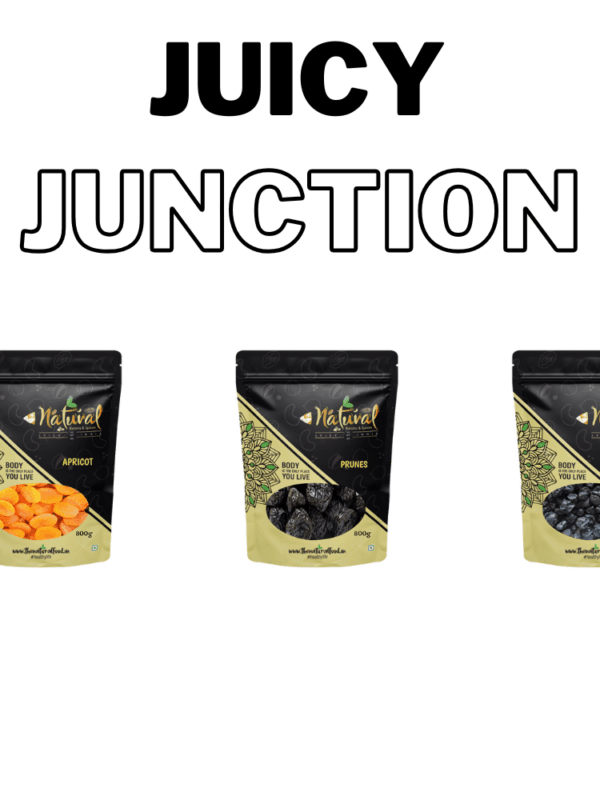 Apricots, Prune (Pitted) & Blueberries - Juicy Junction (200 gms each)