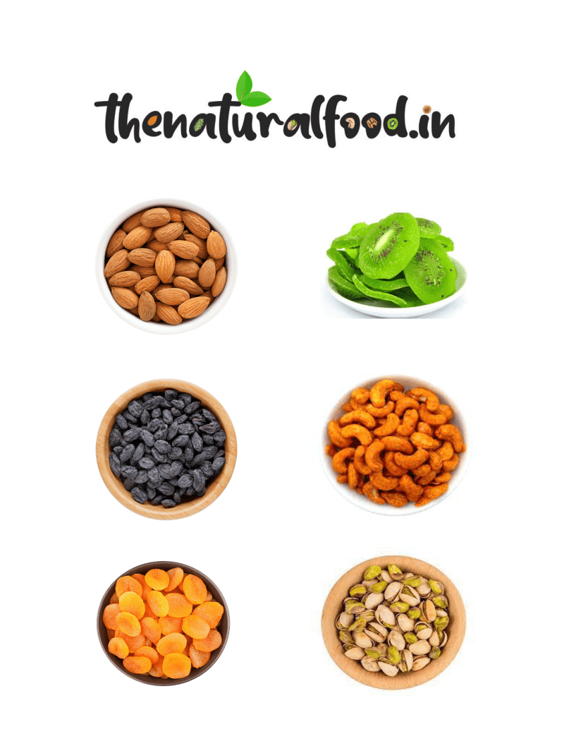 Magic Mix (Salted Almonds, Dried Kiwi, Black Raisins, Chilly Cashew, Salted Pista – 250 gms each & Apricot – 200 gms) - Image 2