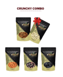 Figs, Cashews, Almonds, Dates & Black Raisins – Crunchy Combo (250 gms each)