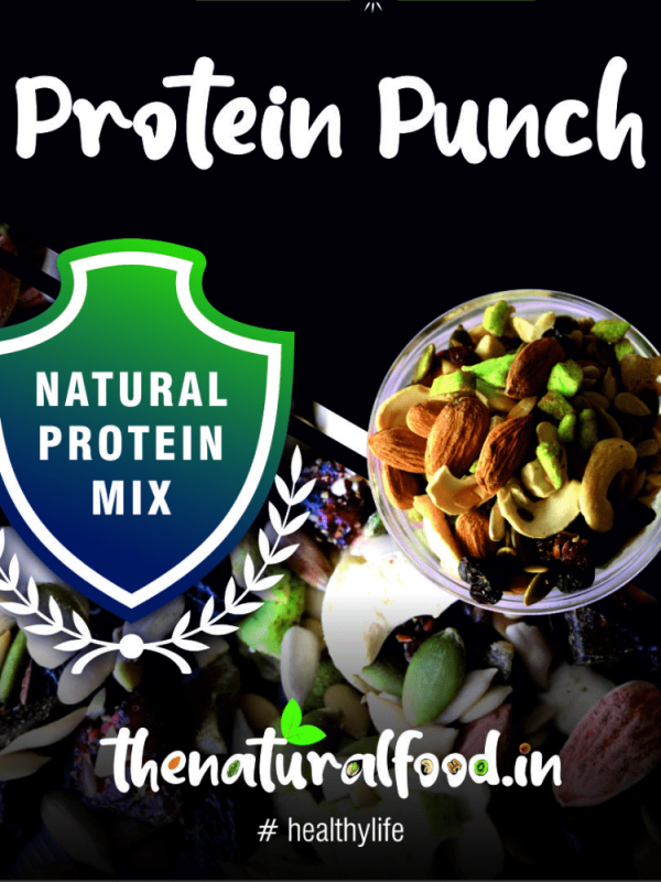 Protien Punch (250 gms Power Packed Mix of Almonds, Cranberries, Cashews, Pista, Black Raisins, Flax Seeds, Pumpkin Seeds Etc roasted and blended in a tangy flavour)