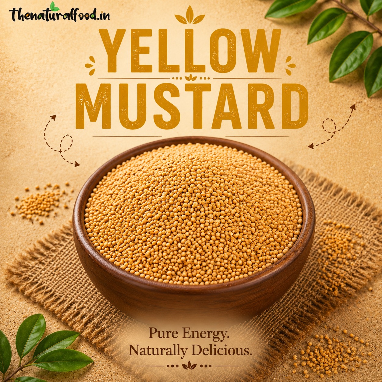 Yellow Mustartd 1 Kg (1 Kg Yellow Mustard, Sarson)