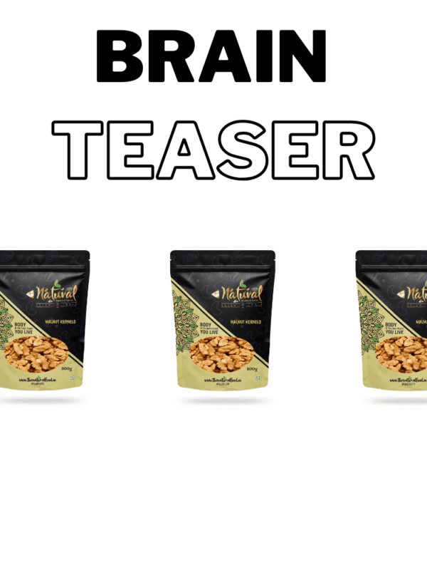 Brain Teaser  - Walnut Kernels (Juicy Fresh) (250 gms X 3 Combo Pack)