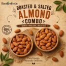 Roasted & Salted Almonds (250 gm X 2 Combo Pack)