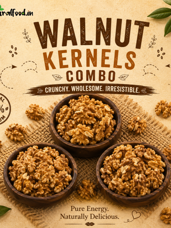 Brain Teaser  - Walnut Kernels (Juicy Fresh) (250 gms X 3 Combo Pack)